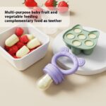Baby Food Feeder Solid Food Tools Edible Silicon Fruit Feeder Baby Teether Nipple - Image 3