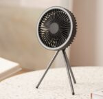 Outdoor Camping Fan Portable USB Rechargeable Camping Tent Tripod Fan Mini Hanging Ceiling Fan Stand Air Cooling Fan Lantern - Image 4