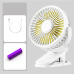 Rechargeable Mini Quiet Clip Fan - Image 2