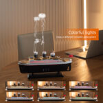 Steamship Diffuser Colorful LED Humidifier Essential Oil Diffuser For Home Office Bedroom Atmosphere Night Light 7 LED Colors - Image 7
