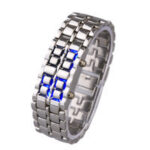 Fashion Black Full Metal Digital Lava Watch Men - Image 4