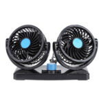 Mini Rechargeable Car Dual-head Clip Fan Silent Portable Fan