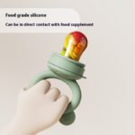 Baby Food Feeder Solid Food Tools Edible Silicon Fruit Feeder Baby Teether Nipple - Image 4