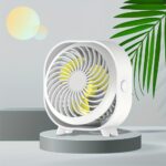 Random Color New Desktop Small Fan Rechargeable Desktop Fan Portable Office Student Dormitory Home Mini Fan Mute - Image 4