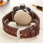 Men Military Wrist Watch Army Green Analog Digital Quartz Nylon - Image 3