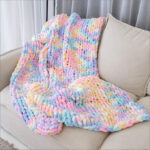 Handmade Coarse Yarn Knitted Chenille Rod Knitted Yarn Sofa Cover Blanket - Image 6