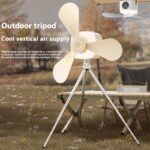 Multifunctional Light Small Ceiling Fan Outdoor Camping USB Rechargeable Fan - Image 3