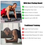Multifunctional Push Up Board Home Strength Training Equipment With 15 Fitness Accessories Pilates Bar Resistance Band Roller Wheel Full Body Workout Home Gym Equipment - Image 7