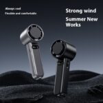 Refrigeration Handheld Turbo Fan Mini Portable Hand Fan, USB Rechargeable Personal Fan, Small Pocket Fan - Image 2
