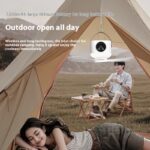 Multifunctional Light Small Ceiling Fan Outdoor Camping USB Rechargeable Fan - Image 4
