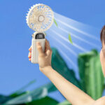 Portable Hand-held Fan Mini Folding Desk Fan Cooler Cooling USB Rechargeable - Image 4
