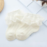 Baby Lace Socks Double Lace Princess Socks Baby Cotton Socks Dance Socks - Image 3