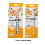 12-color Acrylic Pigment Strip Gouache Watercolor Oil Painting Paints Full Set - Image 4