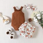 Baby Girl Clothing Ruffle Sleeveless Romper - Image 3