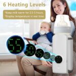 Portable Bottle Warmer On The Go Baby Milk Warmer Milk Formula Warmer For Travel With 6 Heating Levels USB Rechargeable Keep Milk Warm For 5 Hours - Image 2