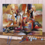 Abstrack Art Painting By Numbers Package Acrylic Paints - Image 9