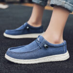 Men Loafers Fashion Canvas Shoes - Image 6