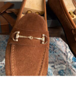 Soft Structure Suede Horsebit Slip On Shoes For Men - Image 8