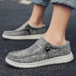 Men Loafers Fashion Canvas Shoes - Image 5