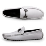 Slip On Genuine Leather Loafers Men Casual Shoes Designer - Image 6