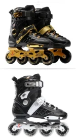 White Black Professional Inline Roller Skates Woman Man Kids Adult Speed Skate Sneakers Outdoor patins 4 rodas Size 30-44 - Image 42