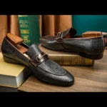 Hanmce High Top Sell Designer Shoes Men Handmade Genuine Leather Loafers Shoes - Image 6