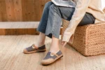 Veowalk Women Striped Linen Cotton Fabric Loafers Comfortable Slip On Sneakers Ladies Casual Flats Shoes Handmade Espadrilles - Image 18