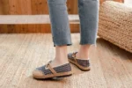Veowalk Women Striped Linen Cotton Fabric Loafers Comfortable Slip On Sneakers Ladies Casual Flats Shoes Handmade Espadrilles - Image 19