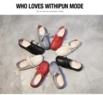 TIMETANG Genuine Leather Loafers Casual Platform Shoes Woman Slip On Flats Bowtie Moccasin Comfortanble Creepers Women Shoes - Image 43