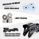 White Black Professional Inline Roller Skates Woman Man Kids Adult Speed Skate Sneakers Outdoor patins 4 rodas Size 30-44 - Image 5