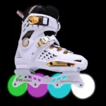 White Black Professional Inline Roller Skates Woman Man Kids Adult Speed Skate Sneakers Outdoor patins 4 rodas Size 30-44 - Image 10