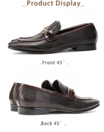 Hanmce High Top Sell Designer Shoes Men Handmade Genuine Leather Loafers Shoes - Image 11