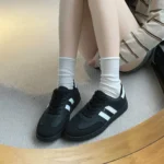 Women's Fashion Tennis Sneakers Flats Lace-up Vulcanized Shoes Autumn Outdoor Trainers Student Board Footwear - Image 23