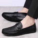 2026 New Black Loafers Men's Leather High Quality Designer Men's Shoes Leather Shoes Soft Sole Comfortable Casual Shoes Moccasin - Image 17
