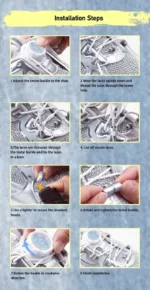 Install Simple Swivel Buckle Laces Automatic Shoelaces Without Ties Unisex Thick Rope Tennis Sneakers Shoelace Shoe Accessories - Image 37
