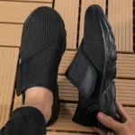 Women's Mesh Slip - on Sneakers with Velcro Closure: Lightweight, Comfortable for Daily Wear - Image 2