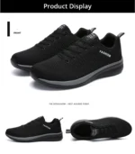 Ngouxm Men Running Sneakers Lightweight Sport Classical Lace Up Mesh Breathable Casual Shoes Male Fashion - Image 20