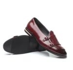 Man Shoes Leather Loafers designer Fashion Slip-on Casual Comfortable Double Monk Dress Shoe - Image 23