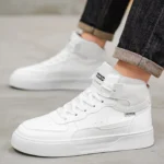 Men's High-Top Casual Versatile Basketball Sneakers White Skate Shoes Fashionable All-Match Sport Footwear - Image 14
