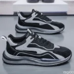 Spring Autumn New Breathable Casual Fashion Running Sneakers Trendy  Versatile Thick soled Men's Simple Comfortable  Shoes