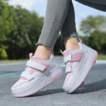 Deform Roller Skates With 4 Wheels Shoes Runaway Parkour 4-Wheel Skate Sneakers Deformation Shoes For Women Youth Adult Gift - Image 11