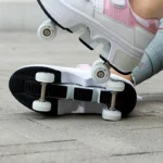 Deform Roller Skates With 4 Wheels Shoes Runaway Parkour 4-Wheel Skate Sneakers Deformation Shoes For Women Youth Adult Gift - Image 5