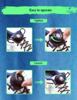New Swivel Buckle Laces Automatic Shoelaces Without ties Install simple Thick Rope Tennis Sneakers Shoelace Shoe Accessories - Image 22