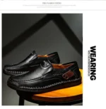 Mens Loafers Breathable Slip on Italian Driving Shoes Chaussure Homme Genuine Leather Men Handmade Casual Shoes - Image 19
