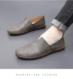 Fashion Casual Shoes Handmade Moccasins Leather Loafers Men Driving Shoes Size 39-48 - Image 28
