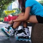 White Black Professional Inline Roller Skates Woman Man Kids Adult Speed Skate Sneakers Outdoor patins 4 rodas Size 30-44 - Image 6