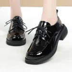 AIYUQI Genuine Leather Loafers Women 2024 Autumn New British Style Shoes Women Lace-up Casual Women Shoes - Image 6