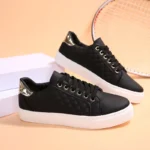 Women's casual sneakers Breathable sneakers Lightweight outdoor leather Walking shoes Sports jogging Flats tennis sneakers - Image 4