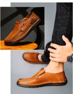 Mens Loafers Breathable Slip on Italian Driving Shoes Chaussure Homme Genuine Leather Men Handmade Casual Shoes - Image 13