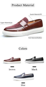 Newest 2025 Autumn Men Suede Leather Loafers Thick Sole Men Slip On Platform Black Party Shoes - Image 13